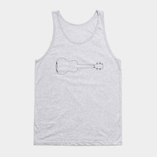 Ukulele Line Art Tank Top